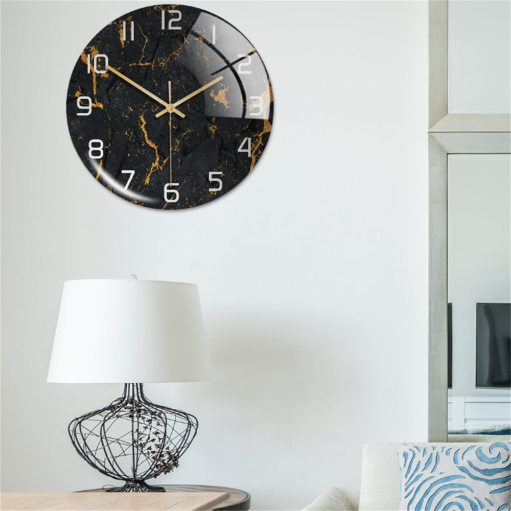 LuxuClock - Marmeren Textuur Wandklok