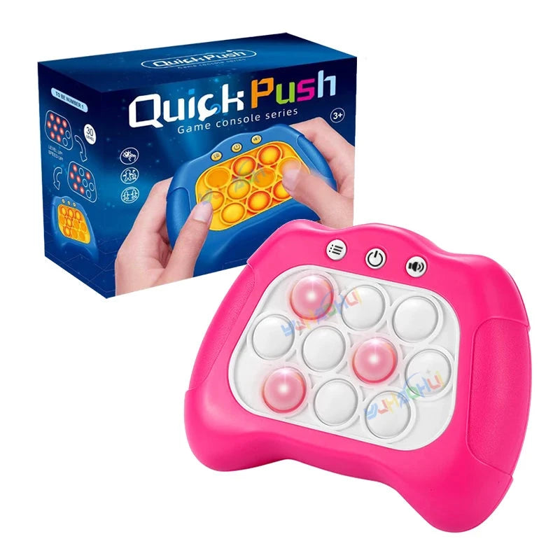 Tegen Stress Speelgoed Voor Kinderen en Volwassenen | Verbeterd Quick Push-Spel | Lichtgevende Sensorische Puzzel - FidPop