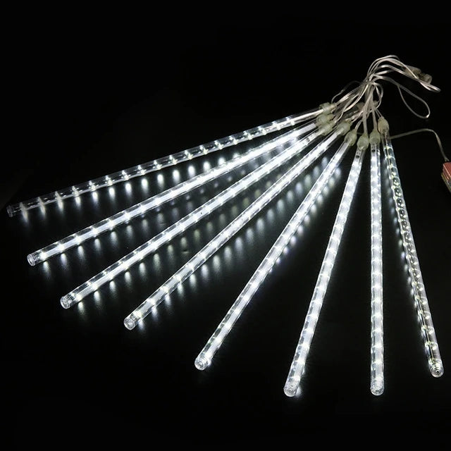 Buiten Meteor Vallende Kerstverlichting | LED opknoping String Lights voor tuin en vakantie decor - HailRain
