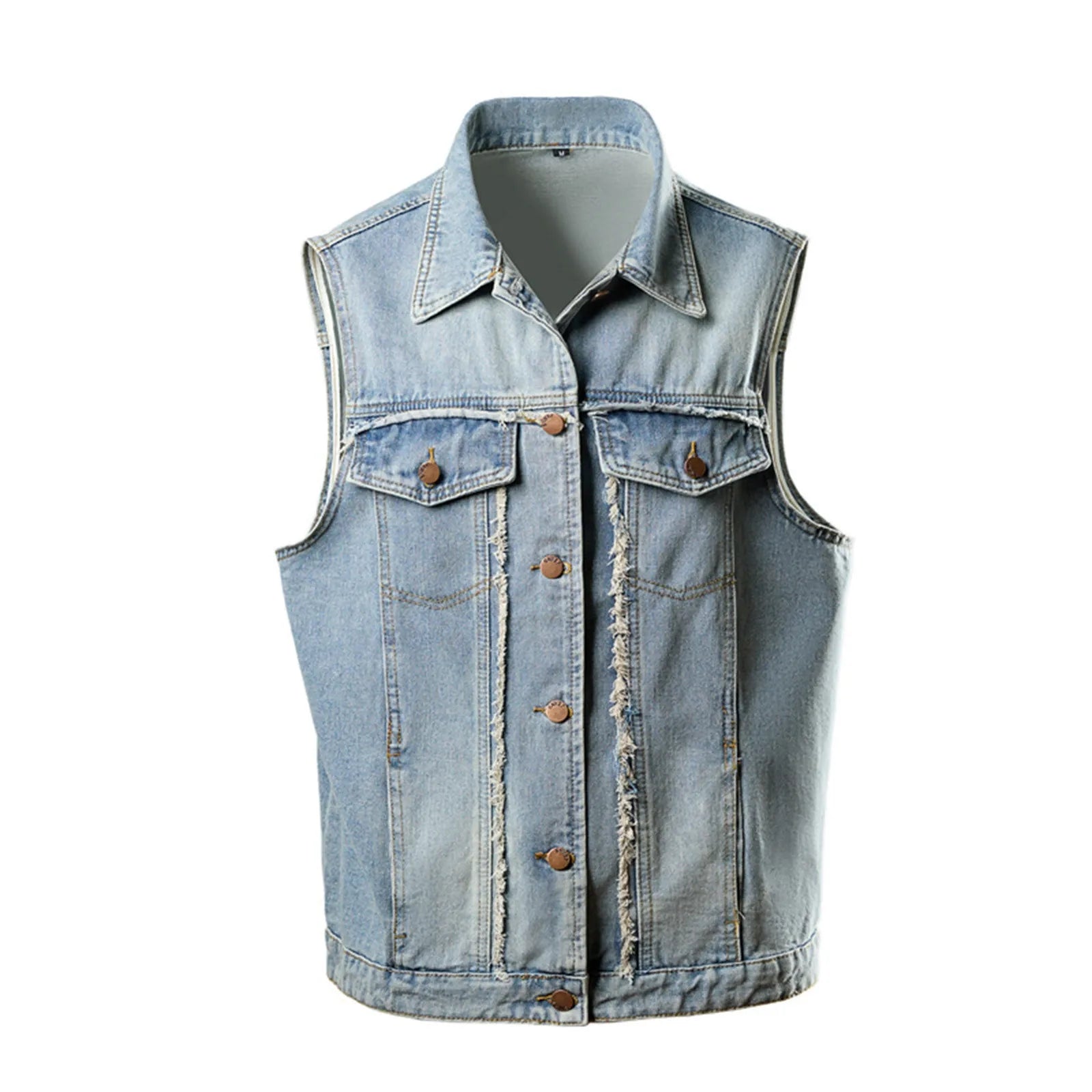 Heren Casual Denim Vest | Dagelijkse Kleding -  Osren