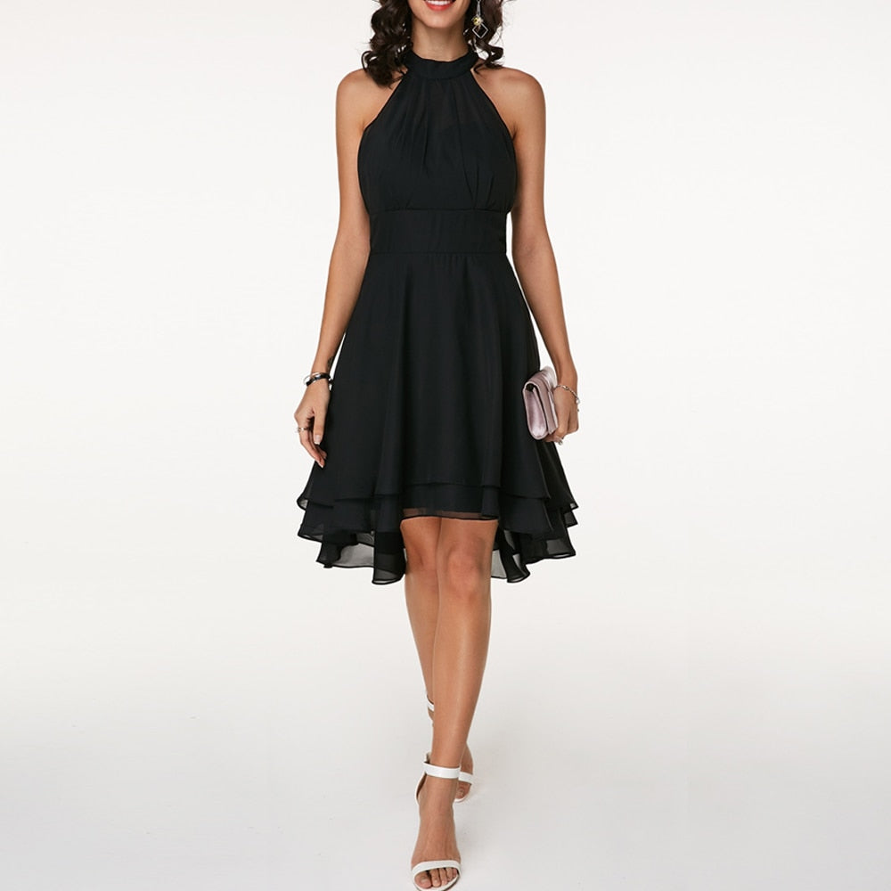 Para Stijlvolle Korte Jurk met Charmante Ruffles – Elegante & Speelse Look - Parah