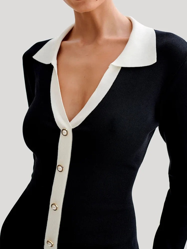 Elegante Gebreide Bandage Mini Zomerjurk - Lauren