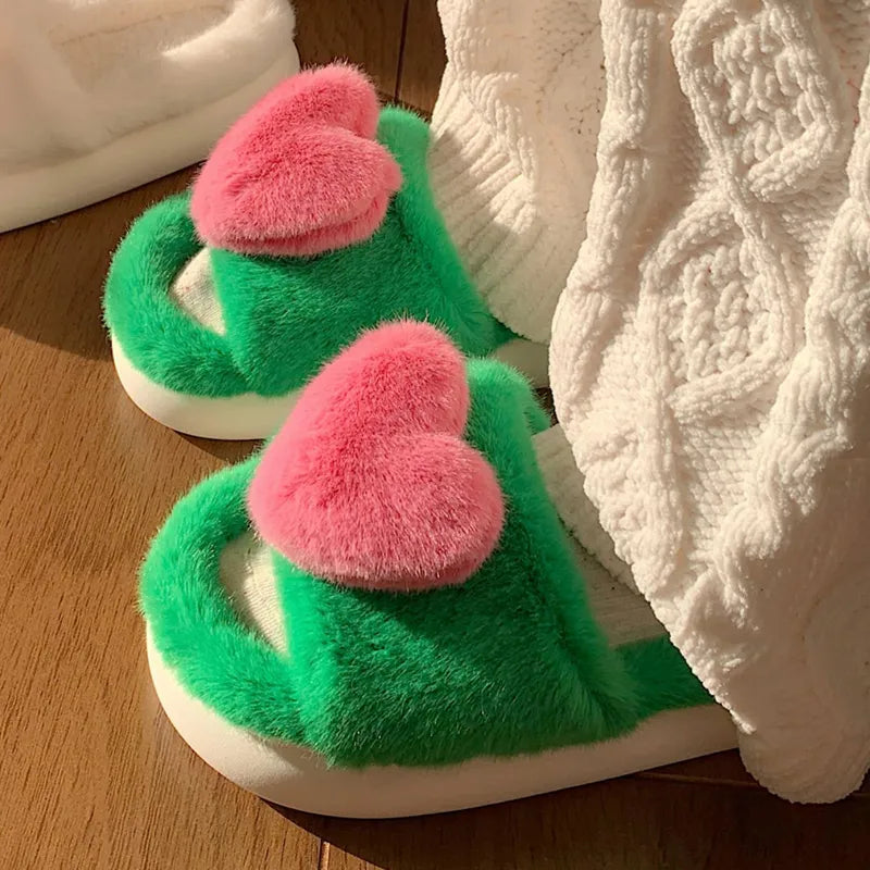Hart pantoffels | Donzig en warm - Choe