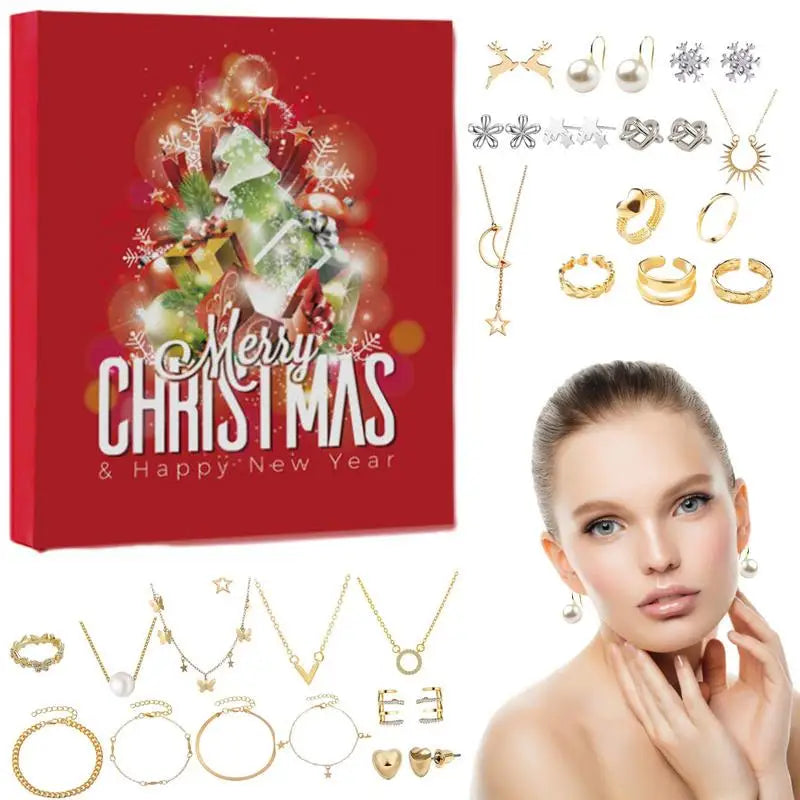 Kerst 2025 kinderen advent kalender | Aftellen tot kerst | Verrassingen met Sieraden Gift Box - Susan