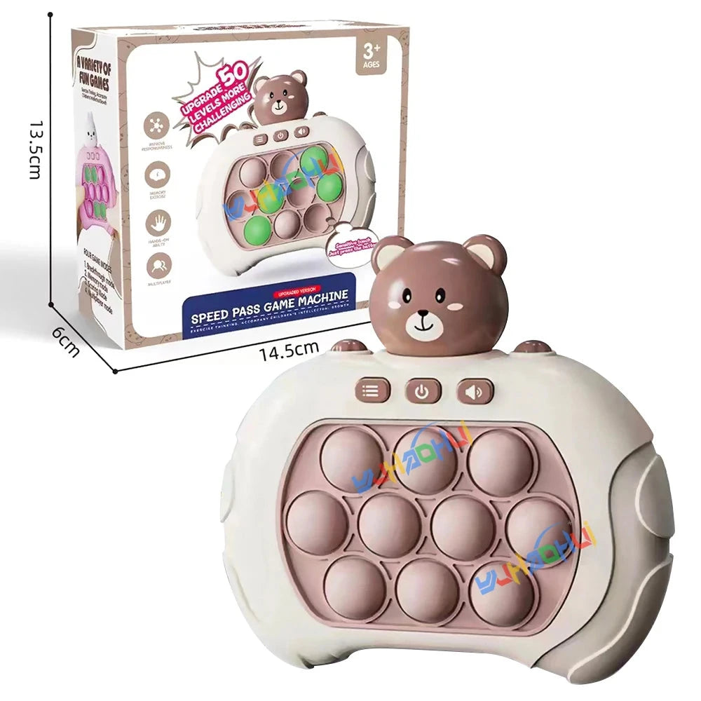 Tegen Stress Speelgoed Voor Kinderen en Volwassenen | Verbeterd Quick Push-Spel | Lichtgevende Sensorische Puzzel - FidPop