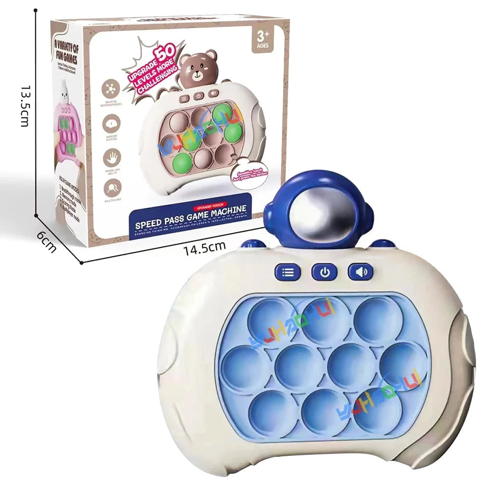 Tegen Stress Speelgoed Voor Kinderen en Volwassenen | Verbeterd Quick Push-Spel | Lichtgevende Sensorische Puzzel - FidPop