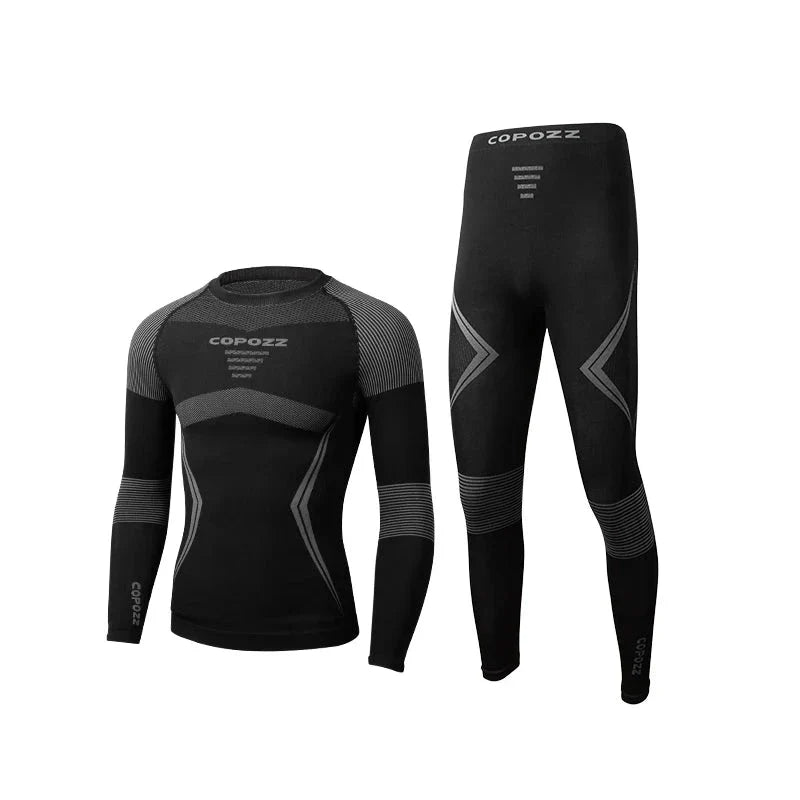 Sneldrogend Ski Thermo Ondergoed Set voor Mannen en Vrouwen | Warmte en Comfort - Mazwell