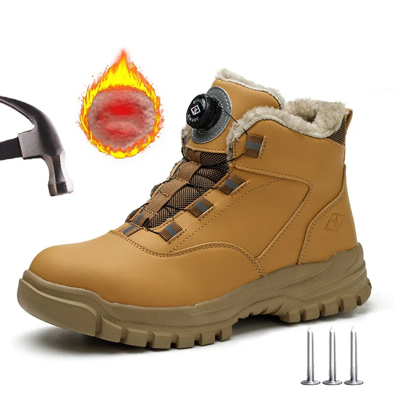 Veiligheidsschoenen voor heren | Anti-smash werkschoenen | Herfst- en winterbescherming | Ernestoz