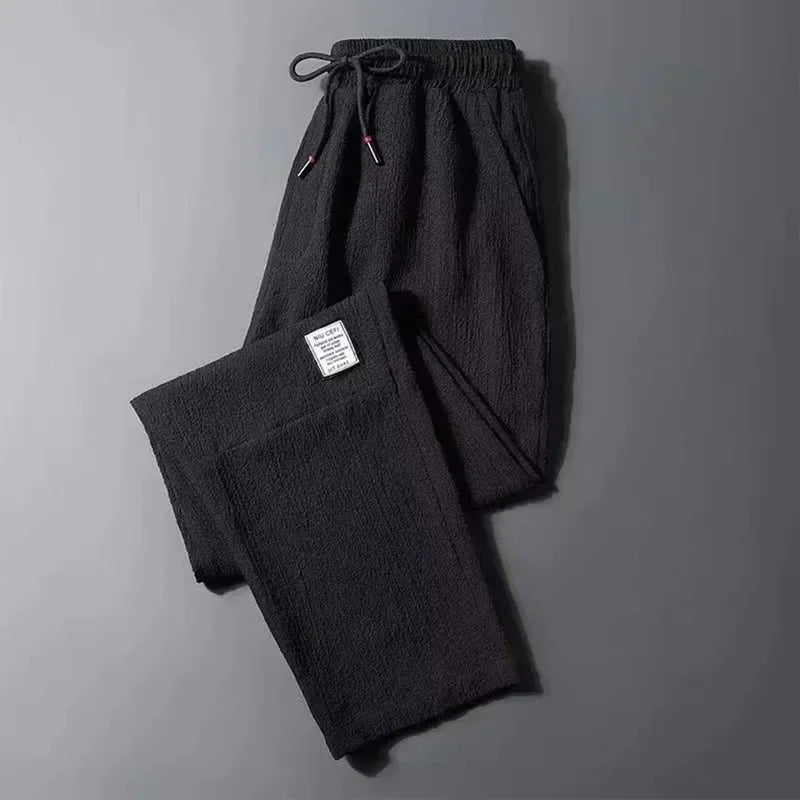 Heren Ademend Linnen Broeken met Enkel Lengte | Relaxte Pasvorm voor Lente & Zomer, Perfect voor Casual & Sportactiviteiten - Jaetan