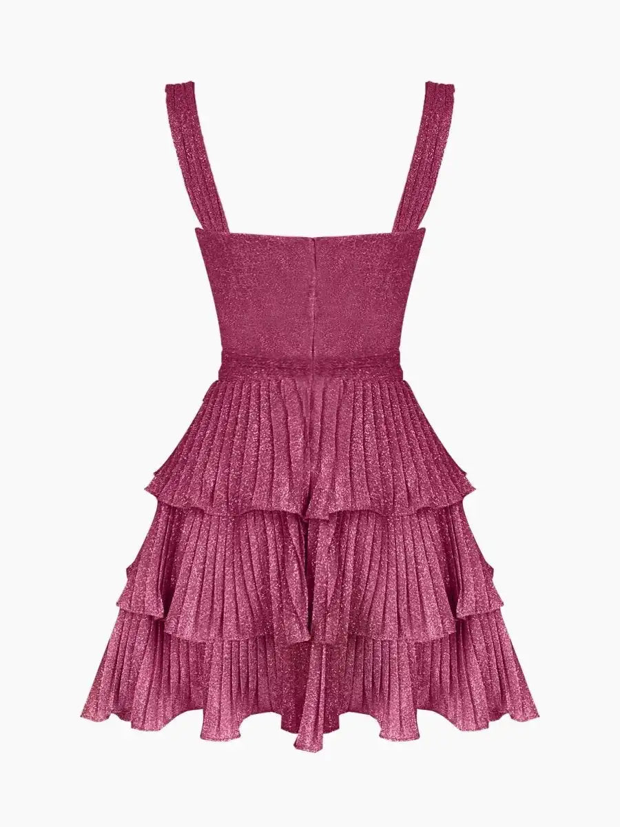Elegante Satijnen A-lijn Zeemeermin Midi Jurk | Mouwloze Zomerjurk - Genove