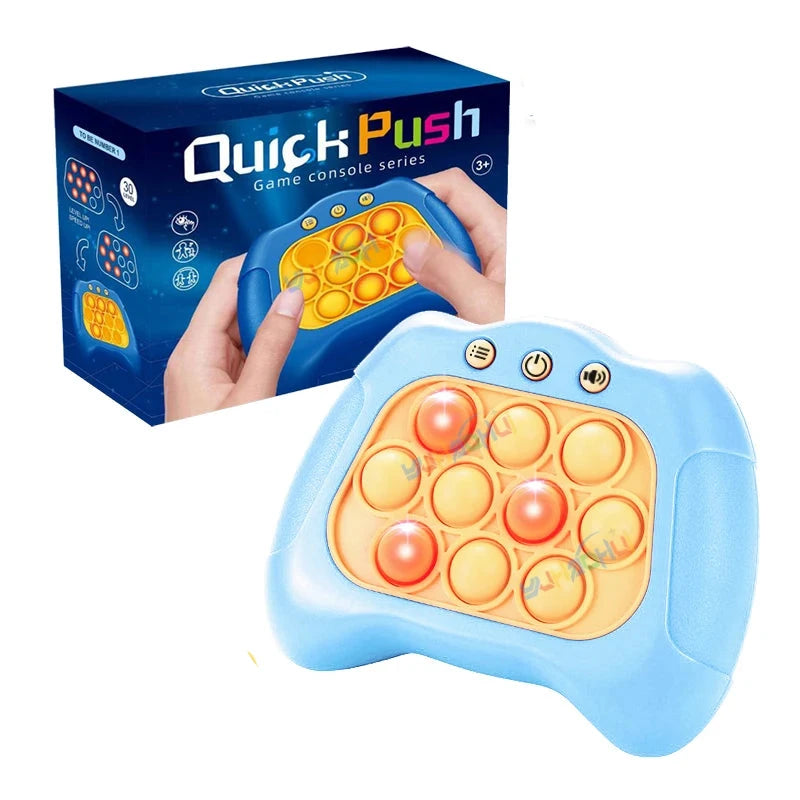 Tegen Stress Speelgoed Voor Kinderen en Volwassenen | Verbeterd Quick Push-Spel | Lichtgevende Sensorische Puzzel - FidPop