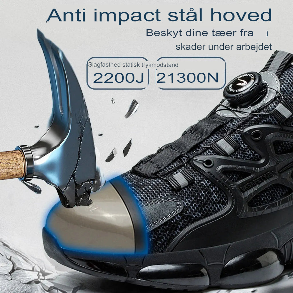 Werksneakers voor het hele seizoen | Anti-smash veiligheidsschoenen voor heren - Sheron
