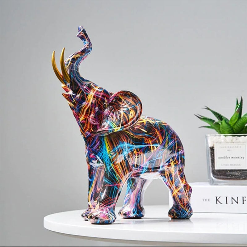 Elephant - Abstracte Unieke Olifant Decoratie