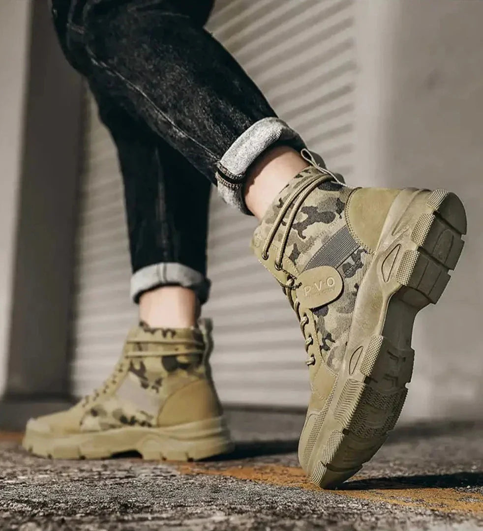 Camouflage outdoorlaarzen voor heren | Welsen