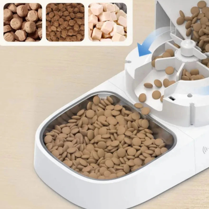 Voederbak voor katten en honden | Compatibiliteit van voerautomaat voor huisdieren en droogvoer - Zackary
