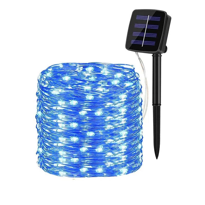 Buiten Zonne-Energie LED Slingerlicht | Waterdichte Tuin Twinkelverlichting voor Kerstmis, Feest, & Decoratie - TwinCharm