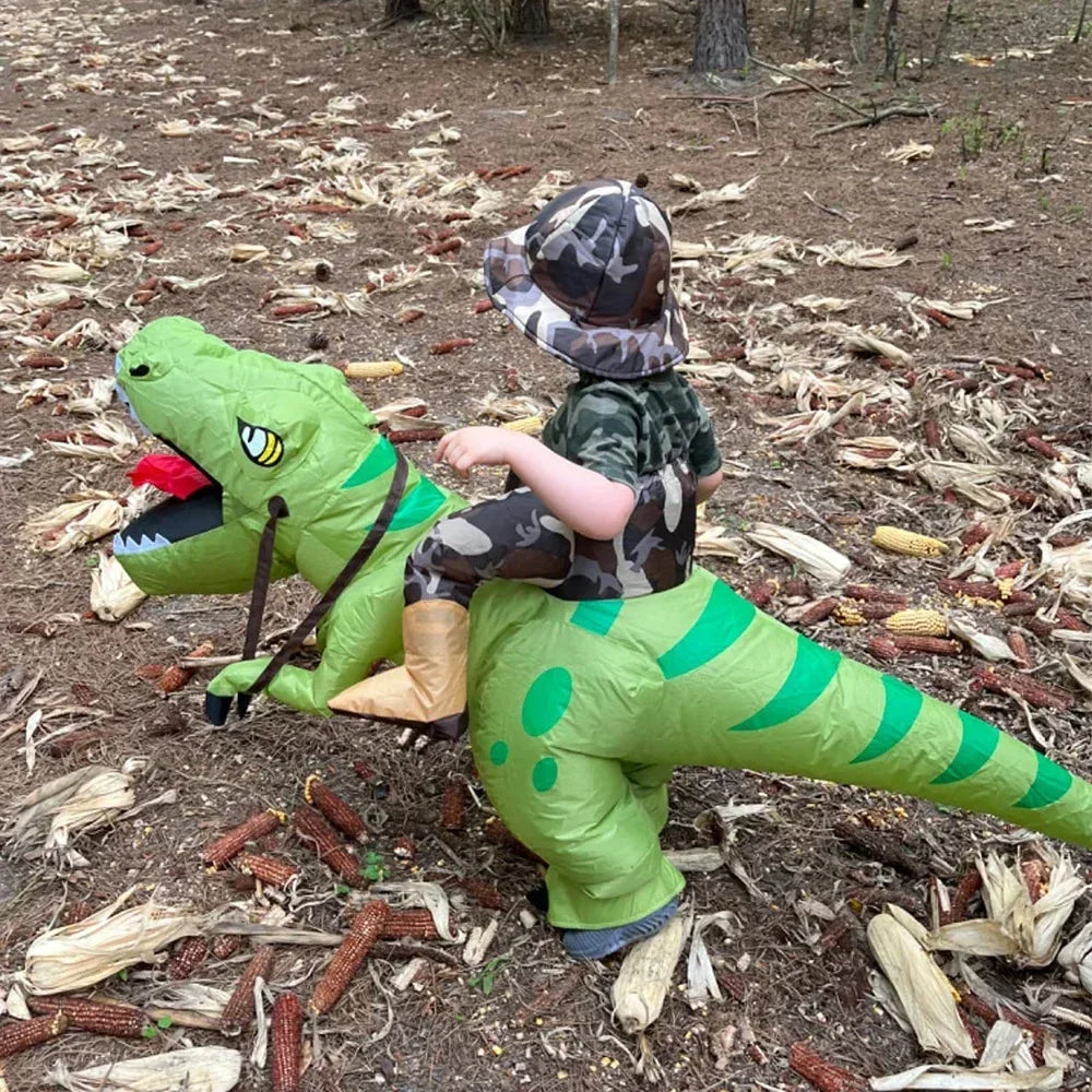Dinosaurus Opblaasbaar Kostuum voor Kinderen & Volwassenen | Leuk Cosplay- & Feestkostuum - Janerio