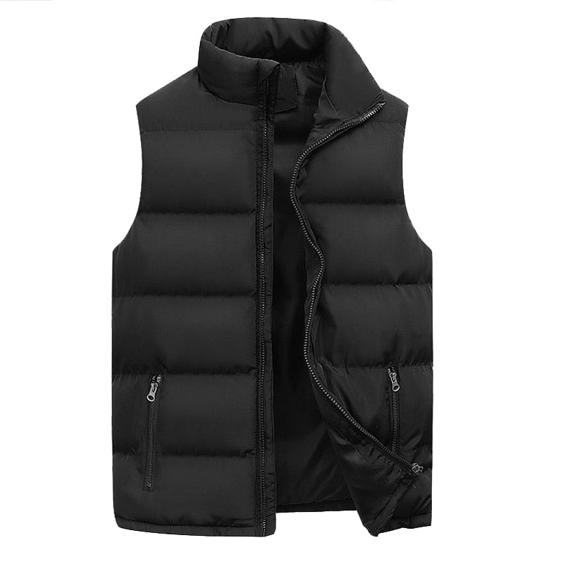 Herfst- en Winter Bodywarmer | Gevoerd met Staande Kraag en Ritssluiting - Jerron