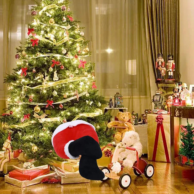 Vrolijke Kerstmis Kerstman Benen Hangdecoratie | Speelse Pluche Deuropdecor voor een Vrolijk Kerstfeest - LegHanger