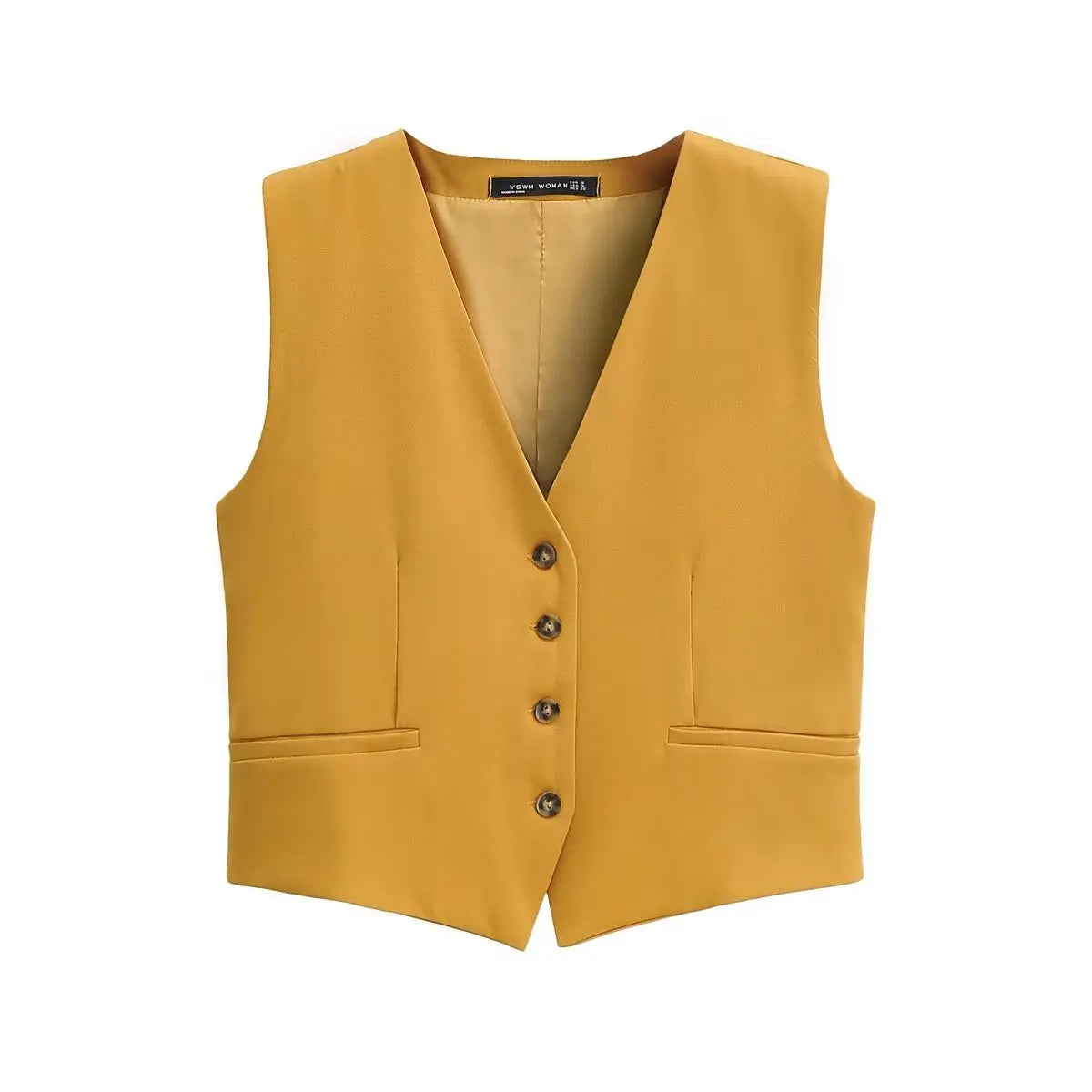 Dames Mouwloos Vest met V-Hals | Tijdloze Kantoorkleding - Rettina