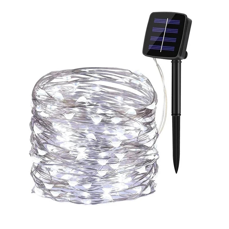 Buiten Zonne-Energie LED Slingerlicht | Waterdichte Tuin Twinkelverlichting voor Kerstmis, Feest, & Decoratie - TwinCharm