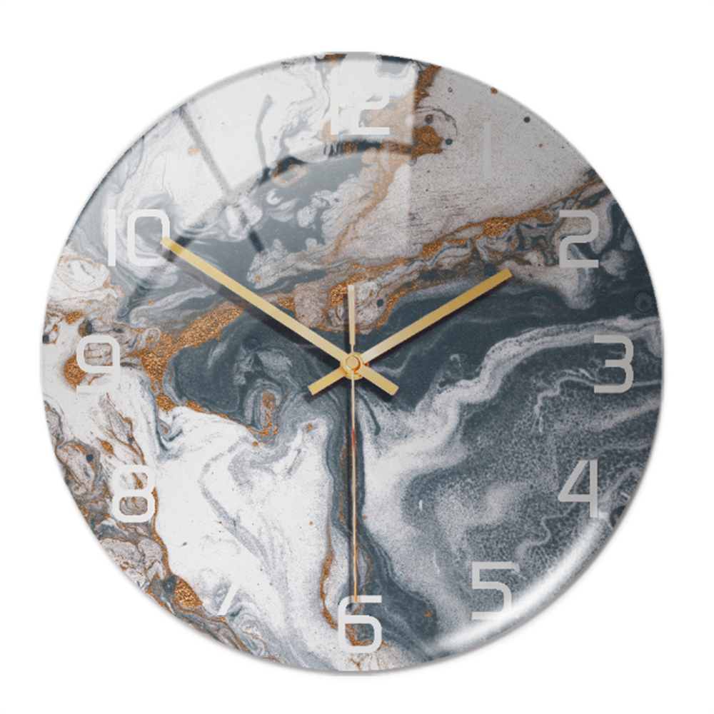 LuxuClock - Marmeren Textuur Wandklok