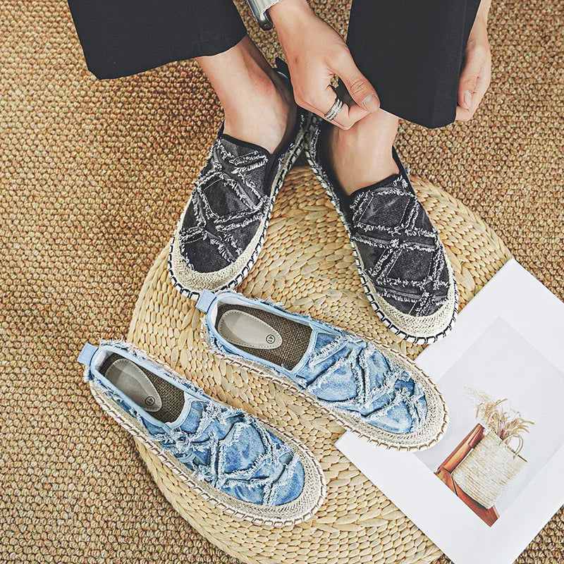 Heren Lichtgewicht Canvas Espadrilles | Ademende Slip-Ons voor een Stijlvolle Zomerlook - Dera
