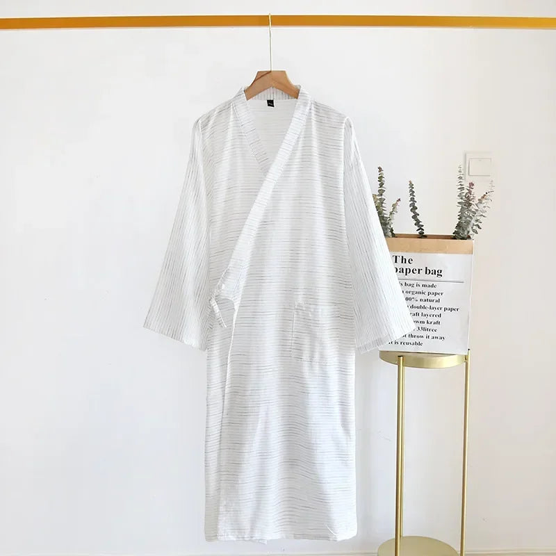 Pyjama Nachtjapon & Badjas voor Ultiem Comfort | Heren Katoenen Nachtkleding - Nelson