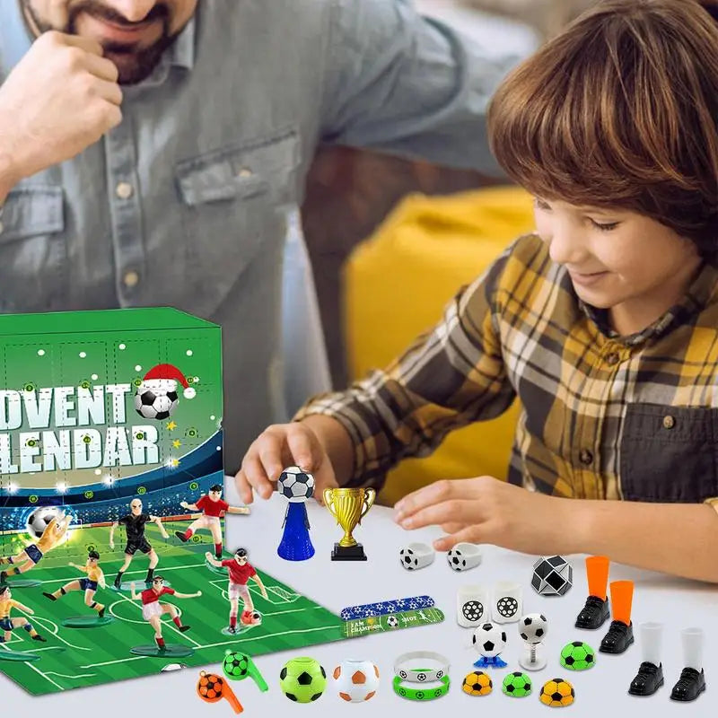Voetbalthema Kerst Adventskalender | Bouwstenen Aftellen voor Kinderen - GoalScore