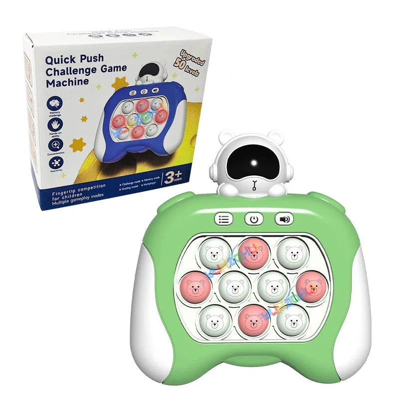 Tegen Stress Speelgoed Voor Kinderen en Volwassenen | Verbeterd Quick Push-Spel | Lichtgevende Sensorische Puzzel - FidPop