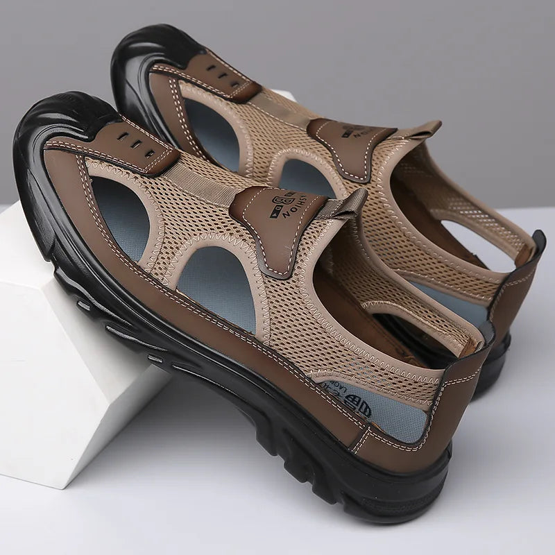 Heren Ademend Mesh Sandalen | Lichtgewicht & Antislip Zomerschoenen - Debonna