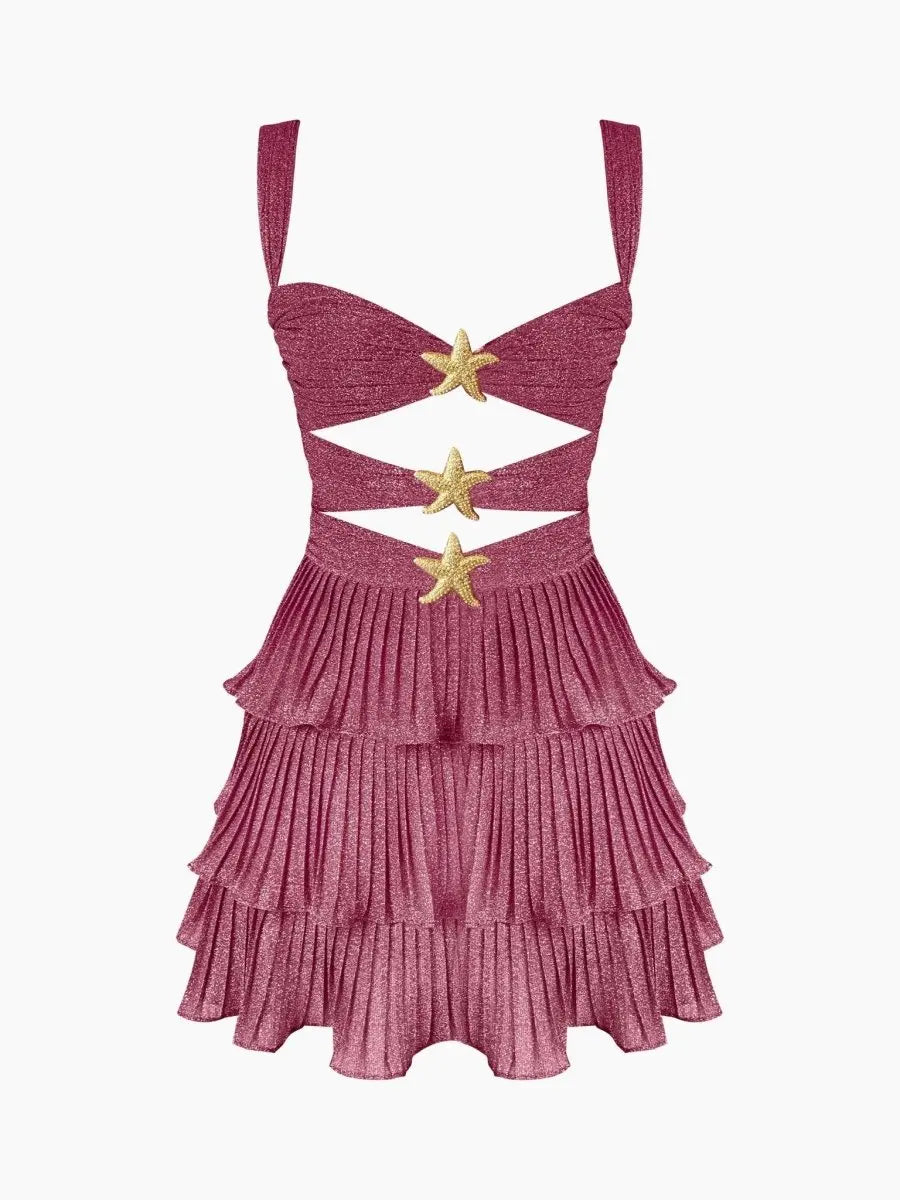 Elegante Satijnen A-lijn Zeemeermin Midi Jurk | Mouwloze Zomerjurk - Genove