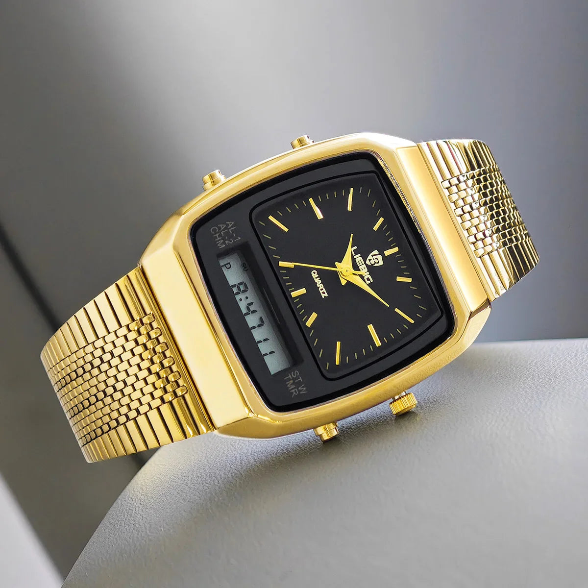 Luxe Waterdicht Quartz Horloge met Dubbele Weergave - Kiara