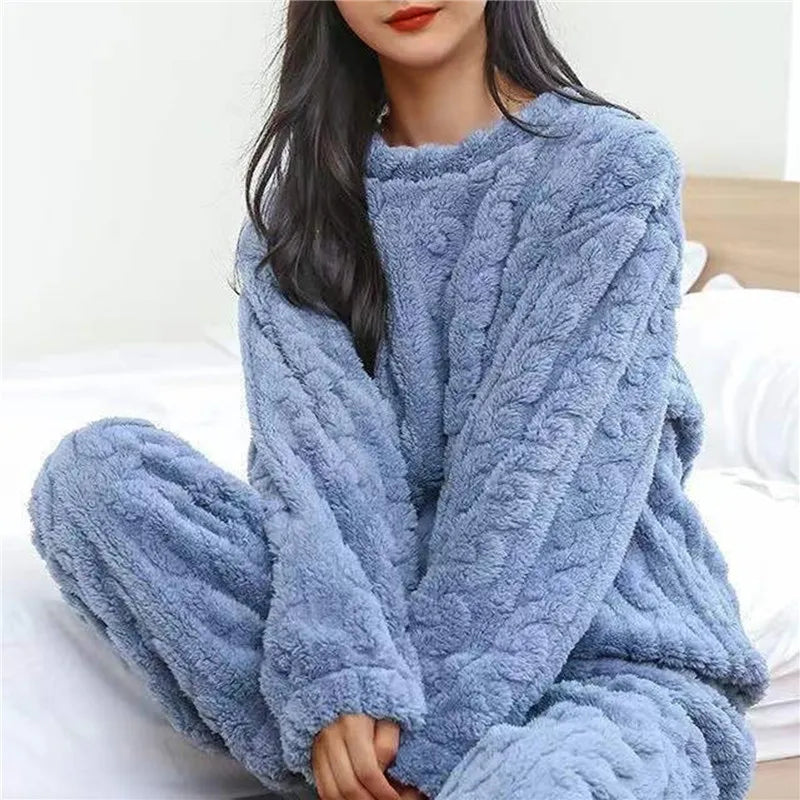 Zachte fleece pyjamaset | ultiem comfort voor gezellige nachten - Abigail