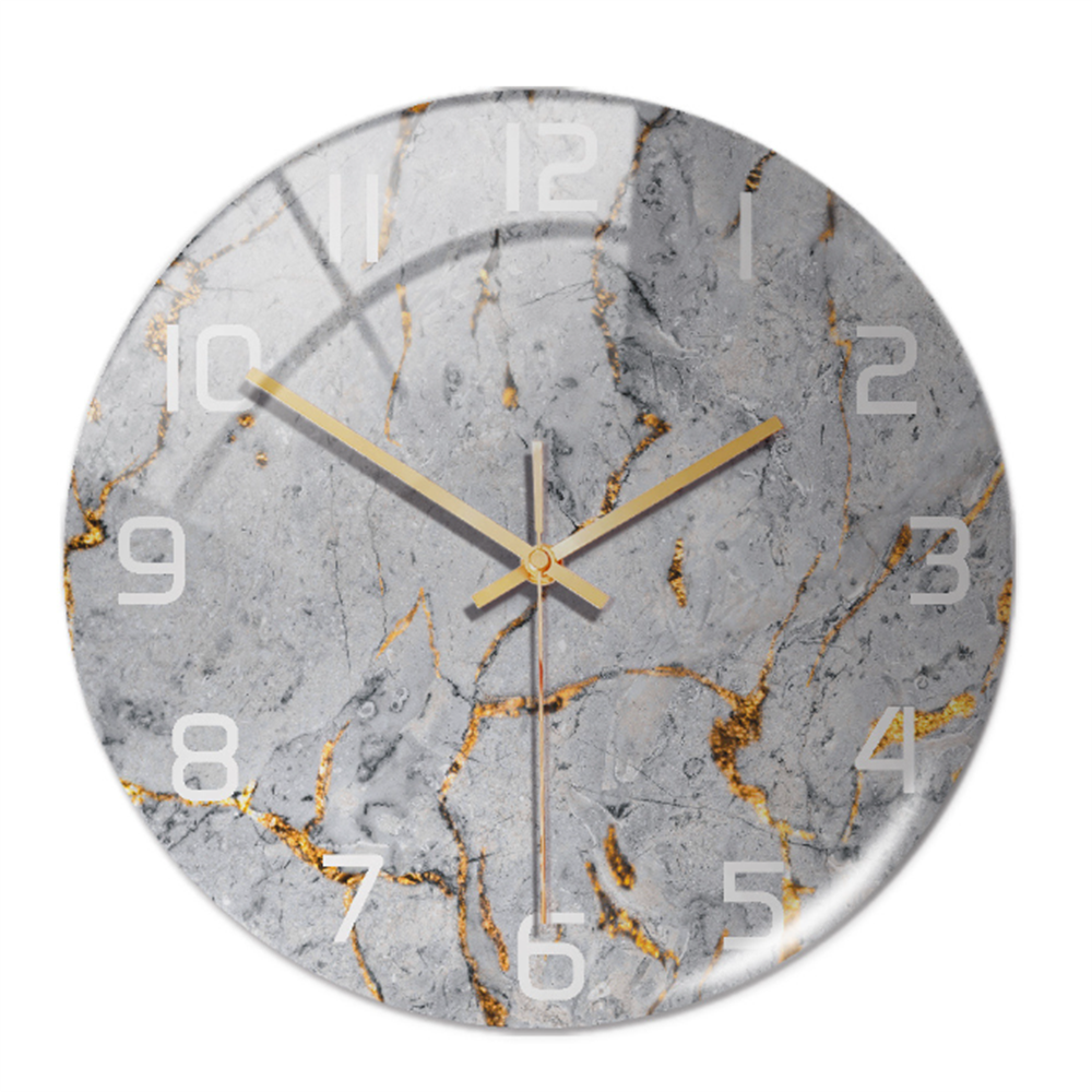 LuxuClock - Marmeren Textuur Wandklok