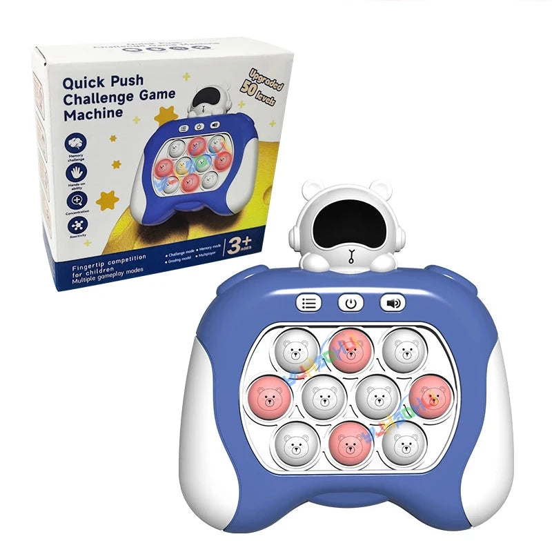 Tegen Stress Speelgoed Voor Kinderen en Volwassenen | Verbeterd Quick Push-Spel | Lichtgevende Sensorische Puzzel - FidPop