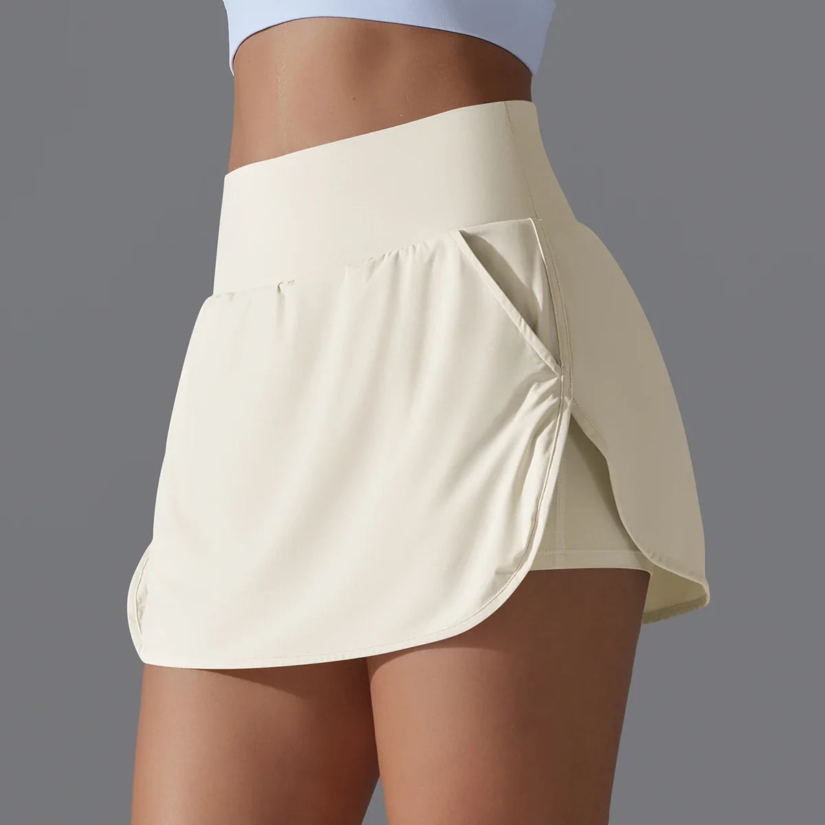 Ademende Hoge Taille Yoga Rok voor Dames | Perfect voor Tennis, Badminton & Fitness - Meckil