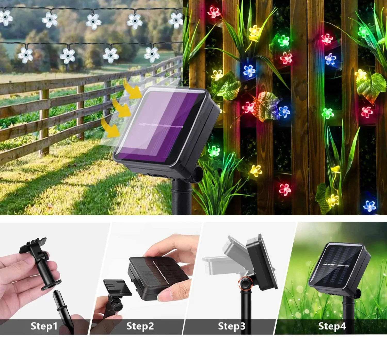 Waterdichte Solar bloem verlichting | Winter en kerst verlichting - Garlend