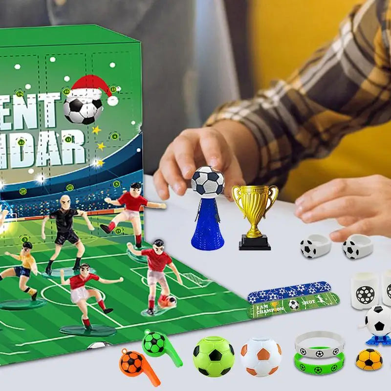 Voetbalthema Kerst Adventskalender | Bouwstenen Aftellen voor Kinderen - GoalScore
