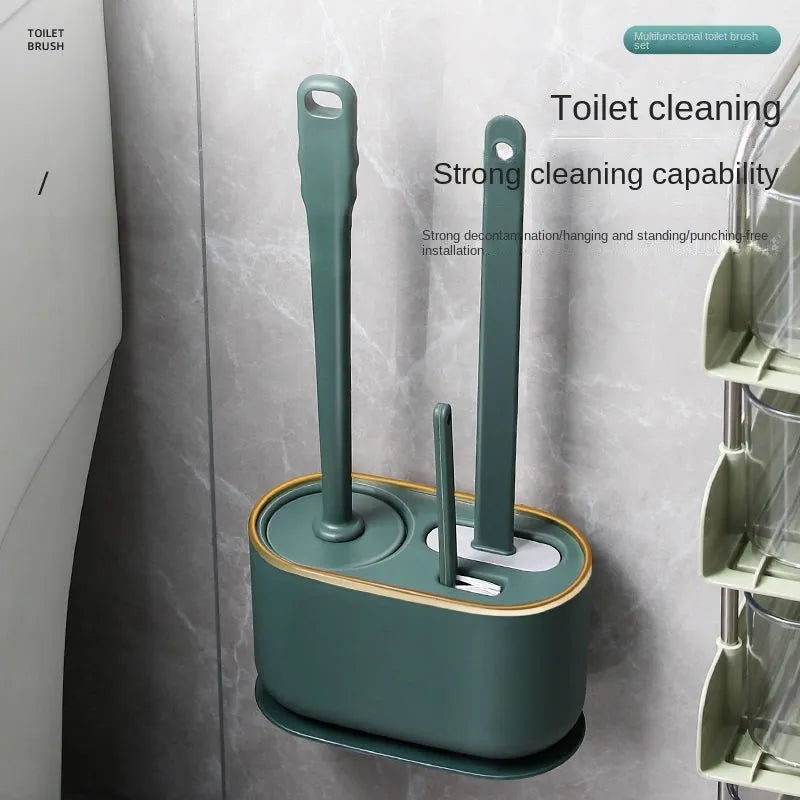 SilBrush - Duurzame Hangende Silicone Toiletborstel