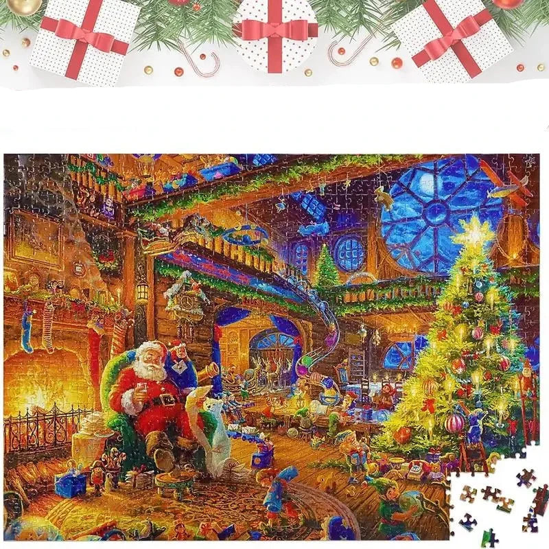Kerstman puzzel adventkalender | Kerstmis puzzel speelgoed verrassingscadeaus voor kinderen | Kerst advent kalender - Kertso
