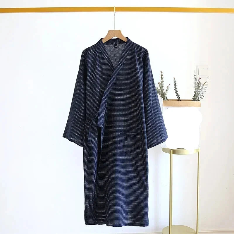 Pyjama Nachtjapon & Badjas voor Ultiem Comfort | Heren Katoenen Nachtkleding - Nelson
