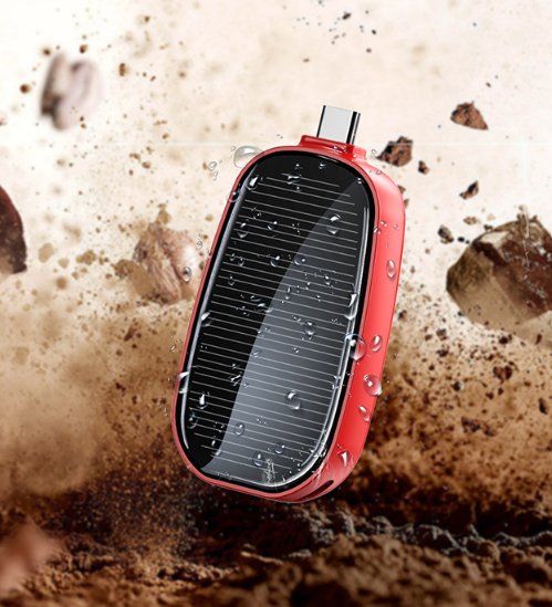 Mini powerbank op zonne-energie | Compact voor onderweg - Dennis