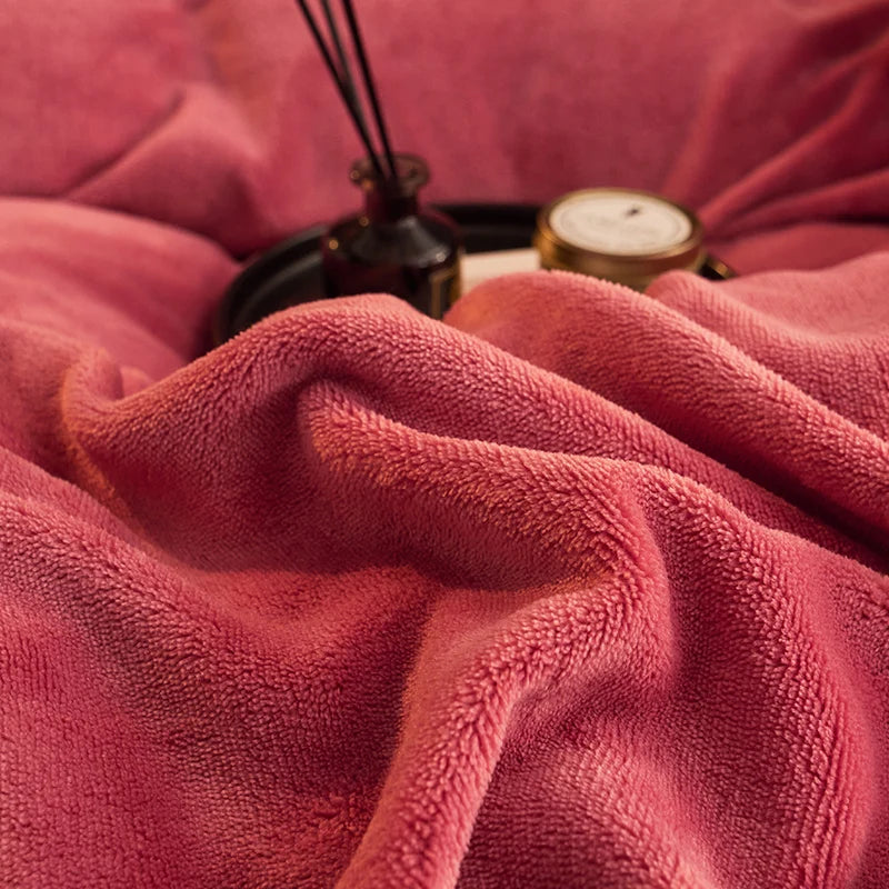 Dekbedovertrekset van fluweel fleece - Lanvet