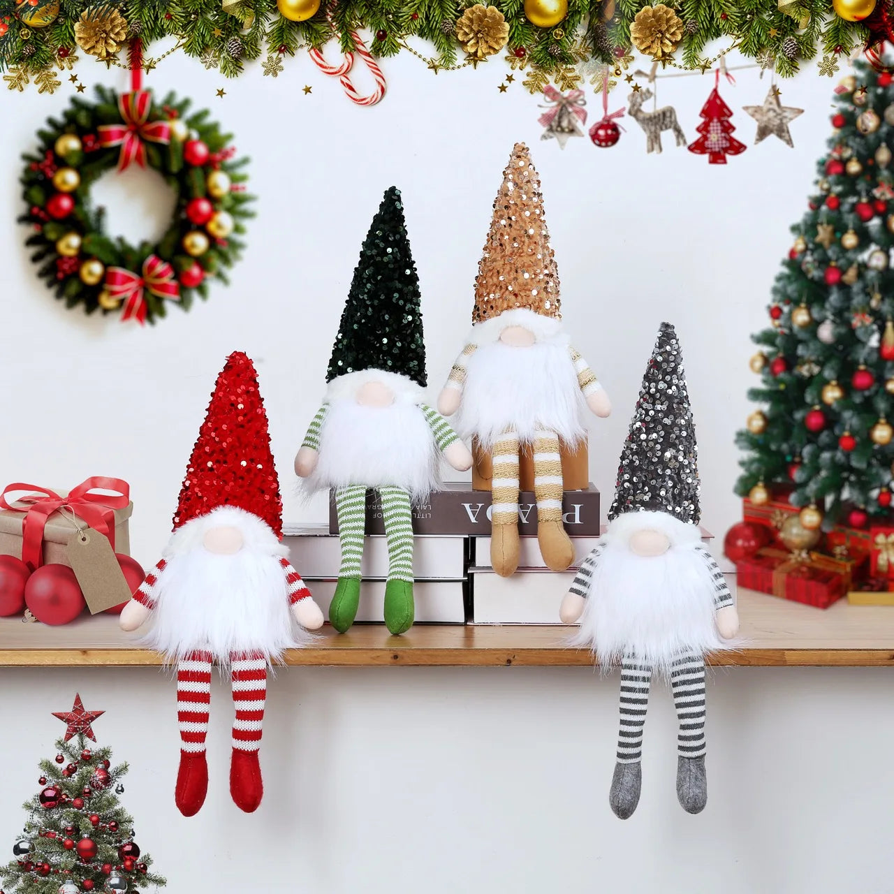 LED Kerst Elf Kabouter met Licht | Feestelijke Huisdecoratie voor Kerst en Nieuwjaar - LumiElf
