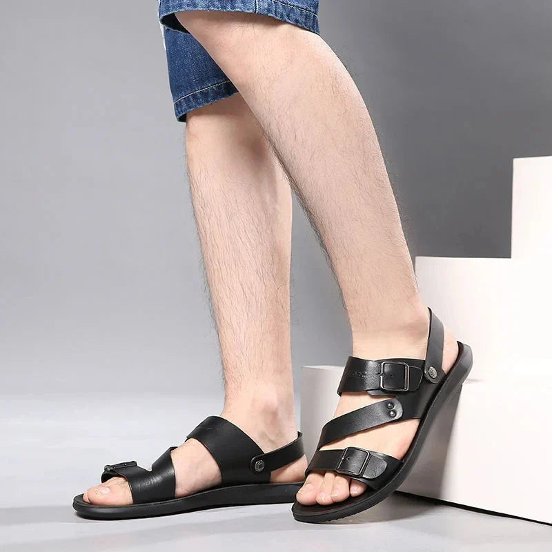 PU Leren Zomersandalen voor Heren | Luchtig & Comfortabel - Rentino