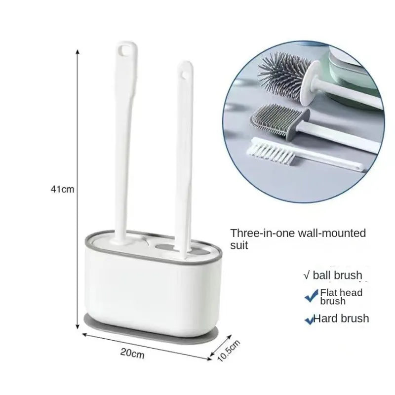 SilBrush - Duurzame Hangende Silicone Toiletborstel