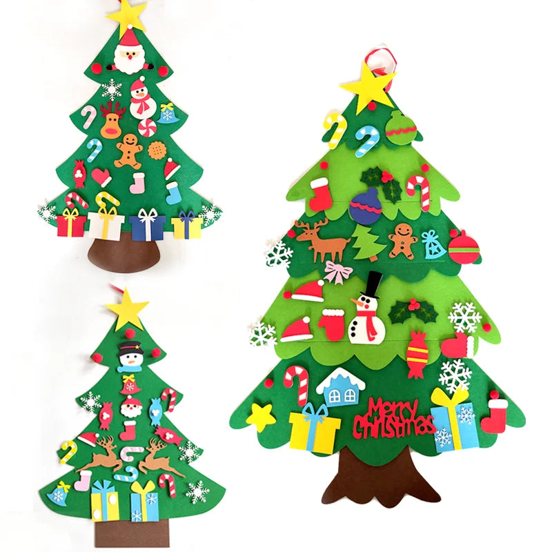DIY Vilten Kerstboom | Kerstboom Kindercadeaus | Ornamenten Kerstman Kerstdecoratie - Clauren