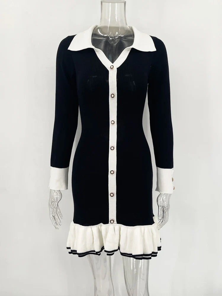 Elegante Gebreide Bandage Mini Zomerjurk - Lauren
