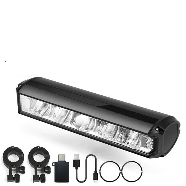 Waterdichte MTB Fietslamp | Krachtige 6000 Lumen USB Oplaadbare Voorlamp voor de Fiets met 10000mAh Batterij - NightRider